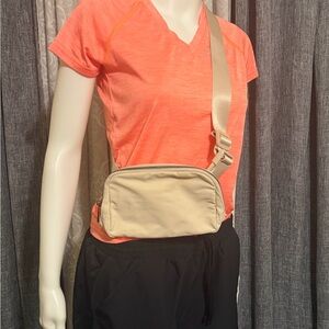 Halara  Cream Crossbody Bag Fanny Bag NWOT